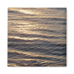 Sunrise on Ocean Waters Blue Abstract Photography Magnet