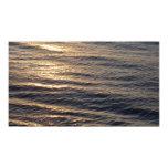 Sunrise on Ocean Waters Blue Abstract Photography Poster