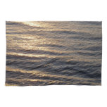 Sunrise on Ocean Waters Blue Abstract Photography Towel