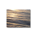 Sunrise on Ocean Waters Calming Photography Canvas Print