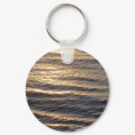 Sunrise on Ocean Waters Calming Photography Keychain
