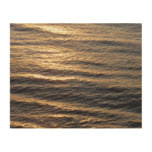 Sunrise on Ocean Waters Calming Photography Wood Wall Art