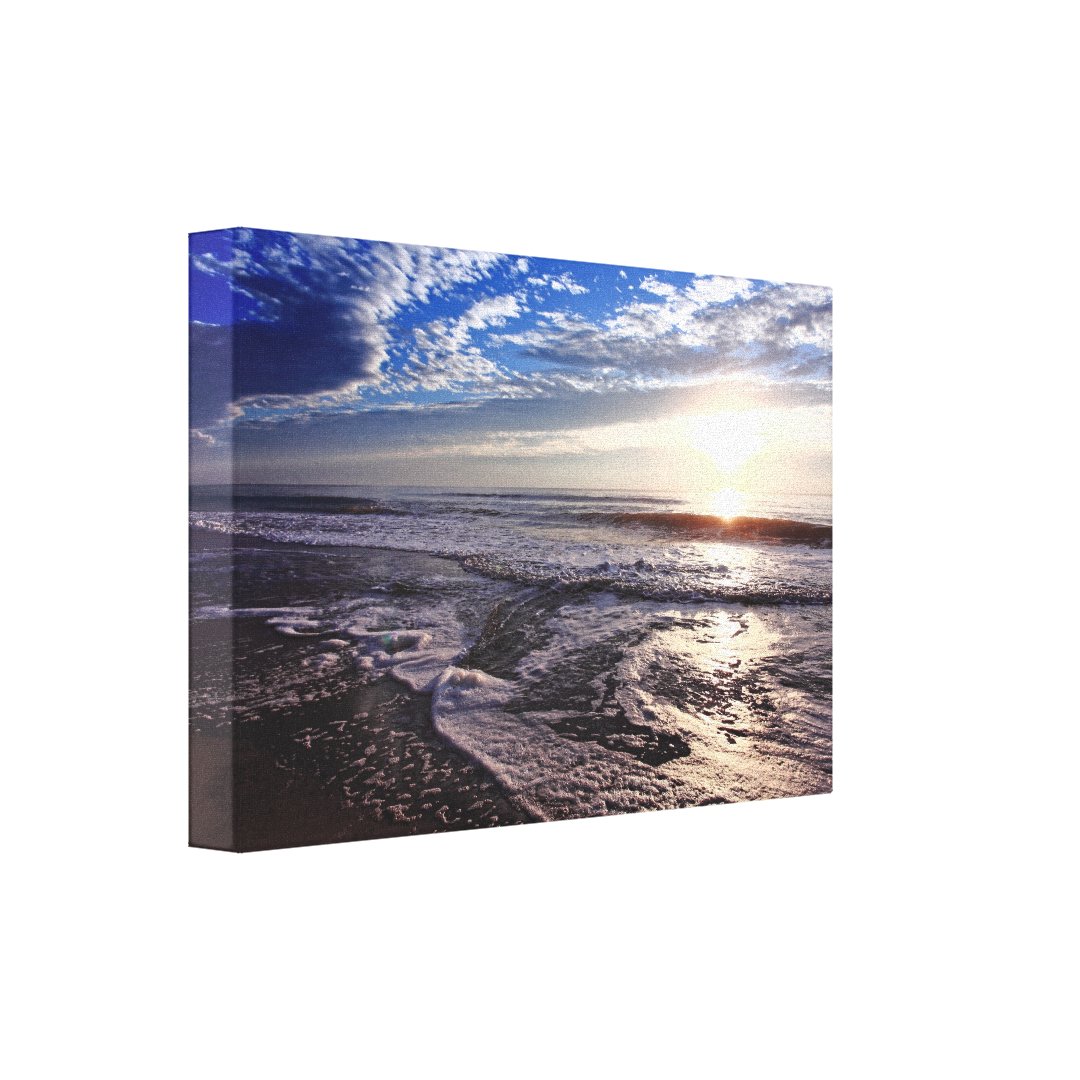 Sunrise On The Beach Canvas Print 