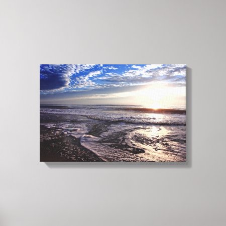 Sunrise On The Beach Canvas Print