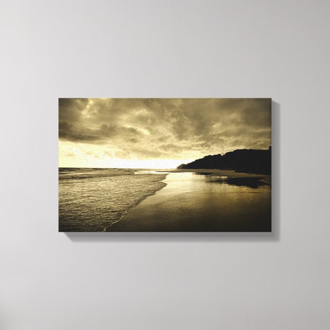 Sunrise On The Beach Canvas Print (Front)