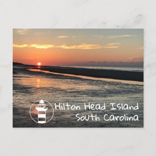 Sunrise on the Beach  Hilton Head Postcard
