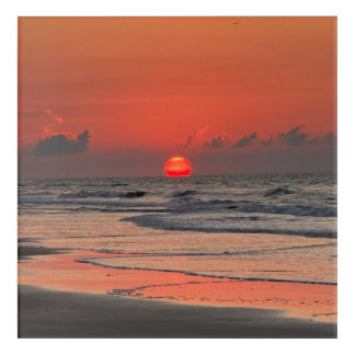 Sunrise on the beach of Isle Of Palms Acrylic Print