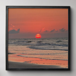 Sunrise on the beach of Isle Of Palms Peel And Stick Photo Tile