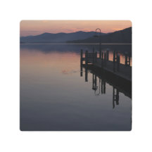 Sunrise on the dock at Lake George New York