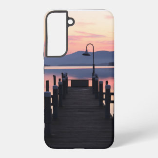 Sunrise on the dock at Lake George Samsung Galaxy S22+ Case