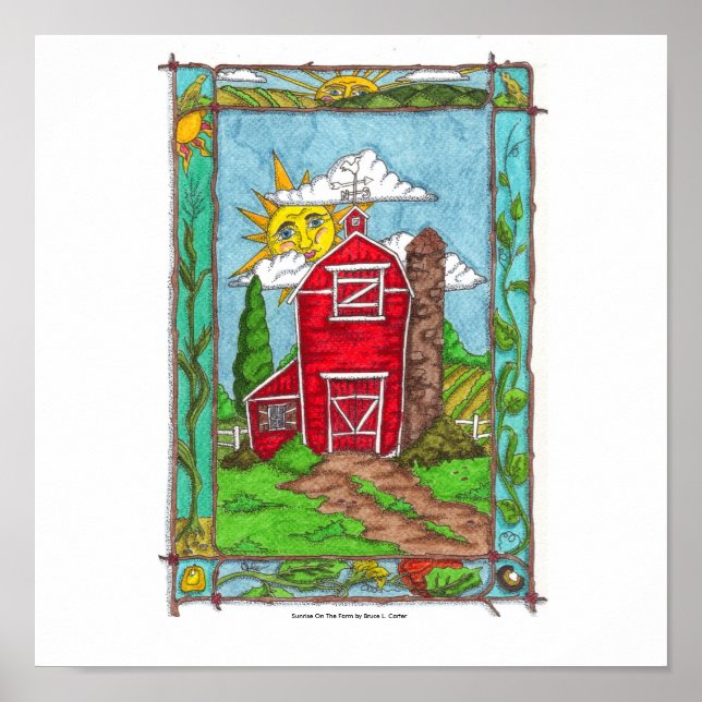 Sunrise On the Farm Print (Front)