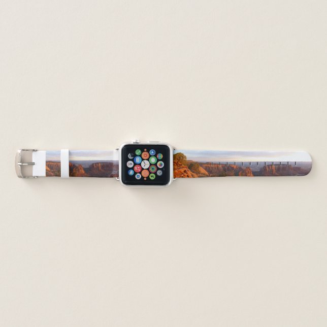 Sunrise on the Grand View Trail at CO Monument Apple Watch Band (Front)