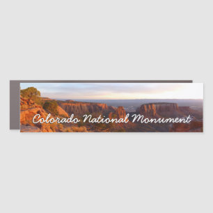 Sunrise on the Grand View Trail at CO Monument Car Magnet