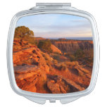 Sunrise on the Grand View Trail at CO Monument Compact Mirror