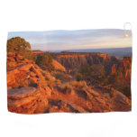 Sunrise on the Grand View Trail at CO Monument Golf Towel