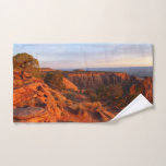 Sunrise on the Grand View Trail at CO Monument Hand Towel