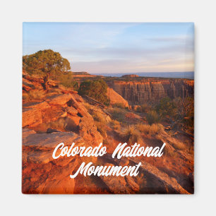 Sunrise on the Grand View Trail at CO Monument Magnet