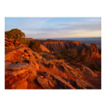 Sunrise on the Grand View Trail at CO Monument Poster