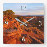 Sunrise on the Grand View Trail at CO Monument Square Wall Clock