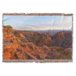 Sunrise on the Grand View Trail at CO Monument Throw Blanket