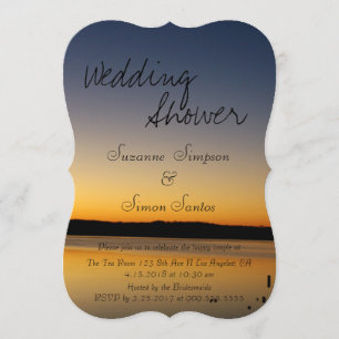 Sunrise on the Lake Bridal Shower Invitation