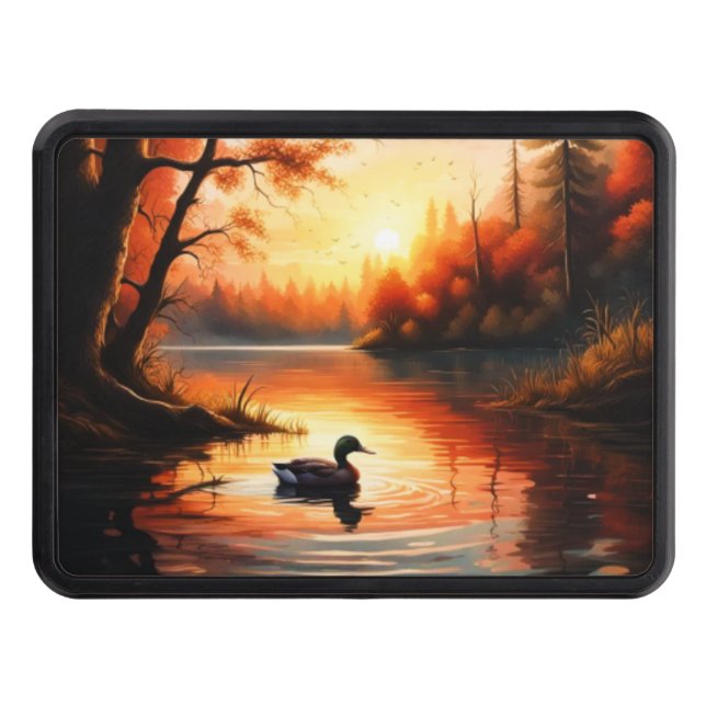 Sunrise on the Lake Hitch Cover (Front)