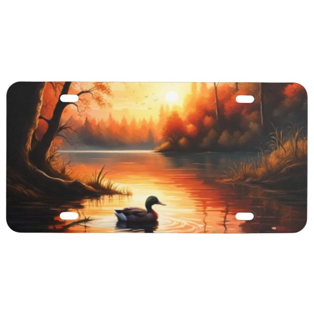Sunrise on the Lake License Plate (Front)