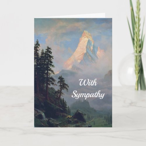 Sunrise on the Matterhorn Sympathy Card