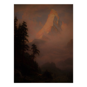 Sunrise On The Matterhornafter 1875 -  Poster