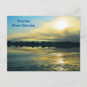 Sunrise on the river Danube Postcard