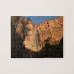 Sunrise on the Riverside Walk Trail at Zion Jigsaw Puzzle