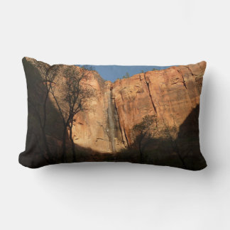 Sunrise on the Riverside Walk Trail at Zion Lumbar Pillow