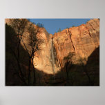 Sunrise on the Riverside Walk Trail at Zion Poster