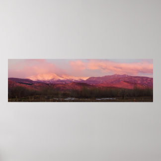 Sunrise On The Rocky Mountains Of Colorado Poster