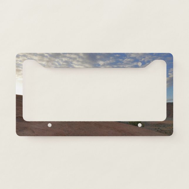 Sunrise on the Trail to Delicate Arch License Plate Frame (Front)