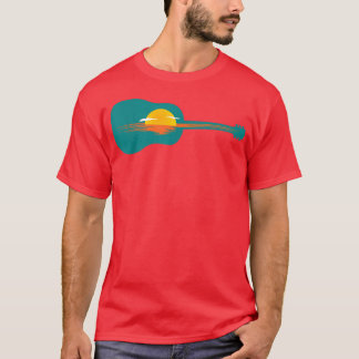 sunrise or sunset on the Guitar  T-Shirt