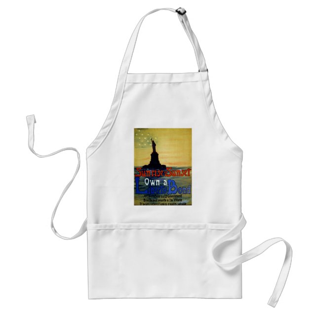Sunrise or Sunset Own a Liberty Bond Adult Apron (Front)