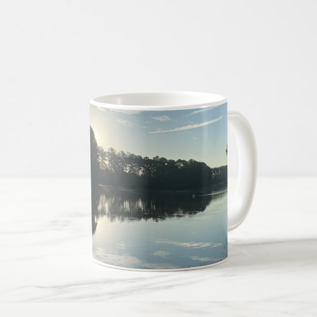 Sunrise Over A Georgia Lake Coffee Mug (Front Right)