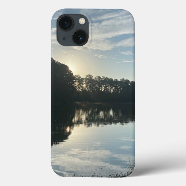 Sunrise Over A Georgia Lake IPhone Cases (Back)