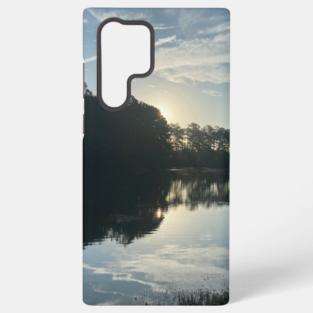 Sunrise Over A Georgia Lake Samsung Phone Cases (Back)