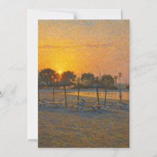 Sunrise over a Mediterranean Beah Magnetic Invitation