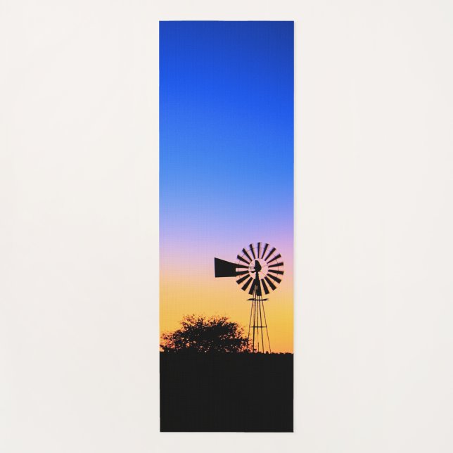 Sunrise Over a Ranch Yoga Mat (Front)