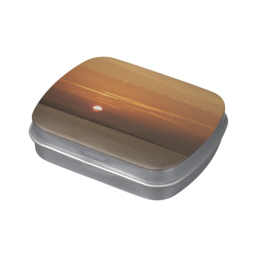 Sunrise over Aruba I Caribbean Seascape Candy Tin (Side)