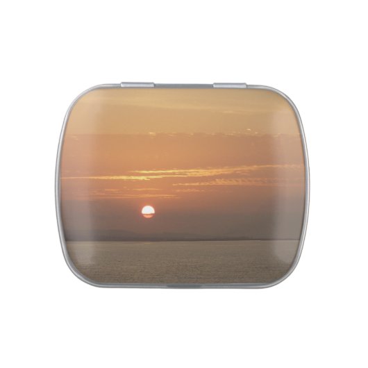 Sunrise over Aruba I Caribbean Seascape Candy Tin (Top)