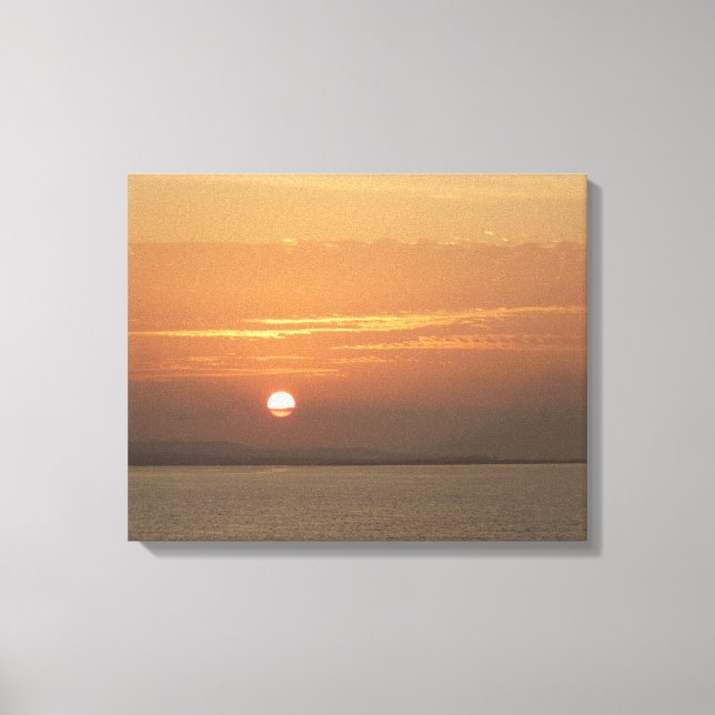 Sunrise over Aruba I Caribbean Seascape Canvas Print (Front)