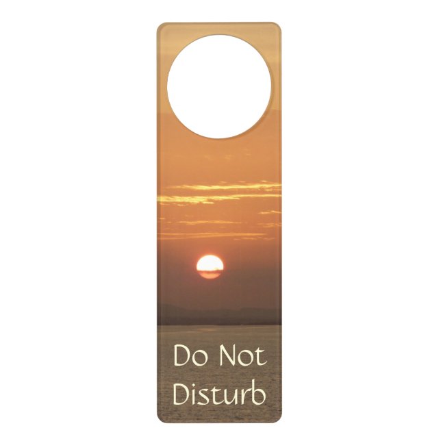 Sunrise over Aruba I Caribbean Seascape Door Hanger (Front)