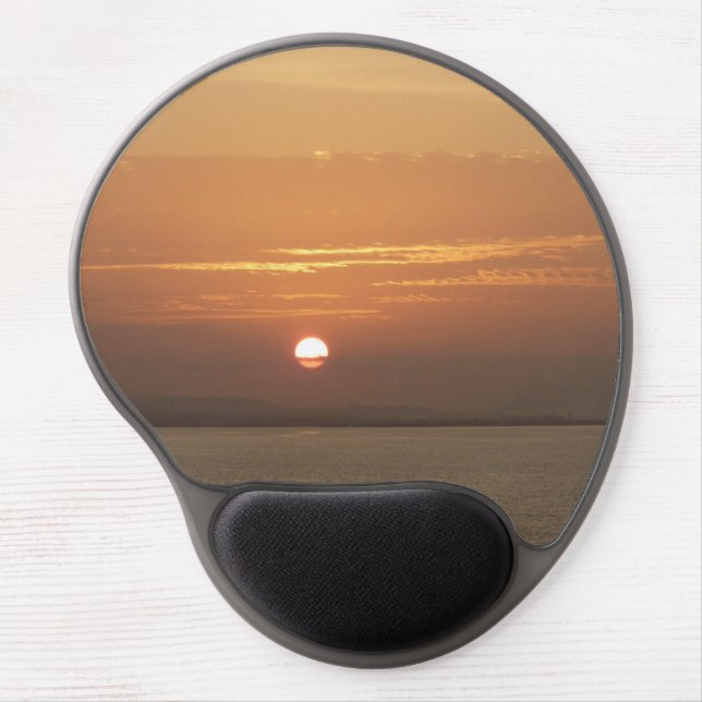 Sunrise over Aruba I Caribbean Seascape Gel Mouse Pad (Front)