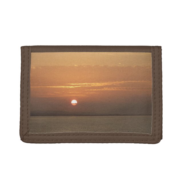 Sunrise over Aruba I Caribbean Seascape Trifold Wallet (Front)