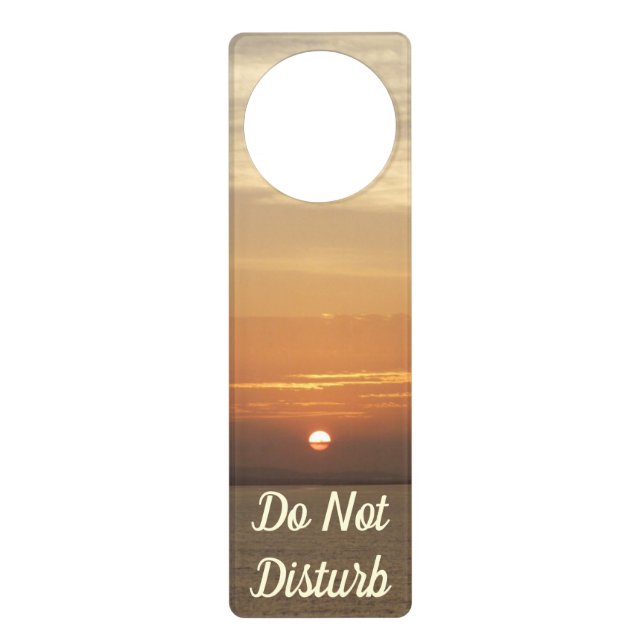 Sunrise over Aruba II Caribbean Seascape Door Hanger (Front)