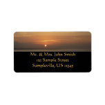 Sunrise over Aruba II Caribbean Seascape Label